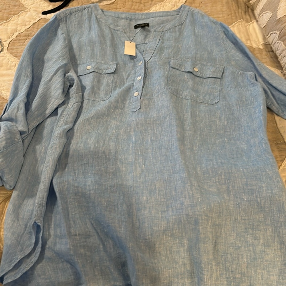 Talbots blue top